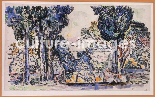 Paul Signac, Cypresses in Sainte-Anne (SaintTropez)