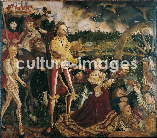 Lucas Cranach der Ältere, Altarpiece with the Martyrdom of Saint Catharine, central panel