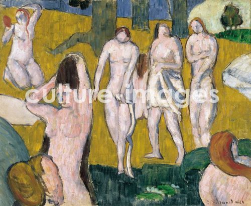 Émile Bernard, Women Bathing