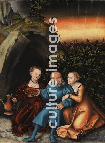 Lucas Cranach der Ältere, Lot and his Daughters