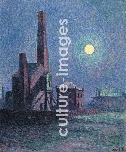 Maximilien Luce, Factory in the Moonlight
