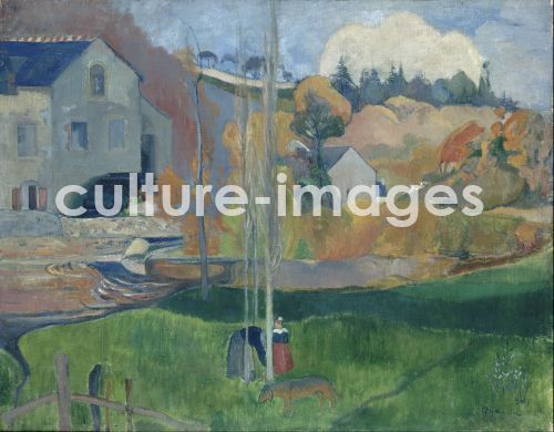Paul Gauguin, Landscape in Brittany. The David Mill