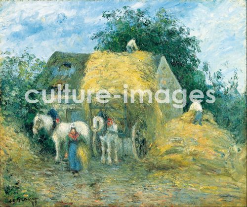 Camille Pissarro, The Hay Cart, Montfoucault