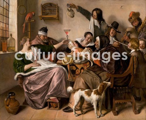 Jan Havicksz Steen, As the Old Sing, So the Young Pipe