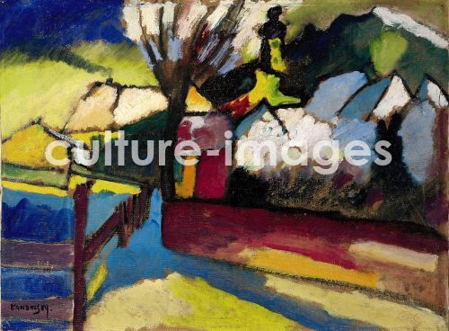 Wassily Wassiljewitsch Kandinsky, Autumn landscape with a tree (Herbstlandschaft mit Baum)