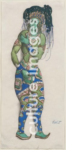 Léon Bakst, Costume design for the Ballet Blue God by R. Hahn
