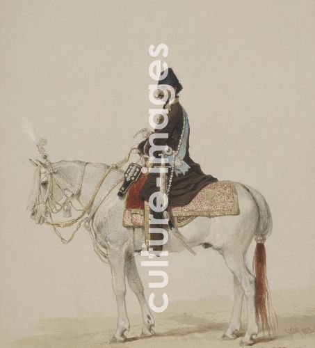 Zichy, Mihály, Equestrian Portrait of Naser al-Din Shah Qajar (1831-1896)
