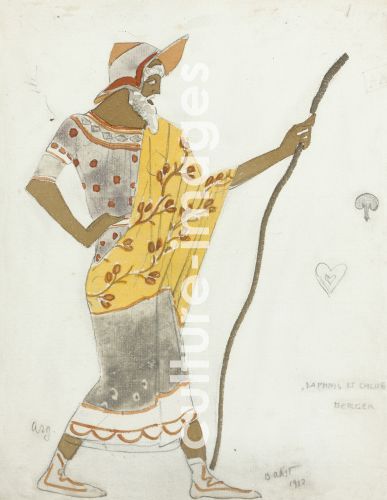 Léon Bakst, Costume design for the ballet Daphnis et Chloé by M. Ravel