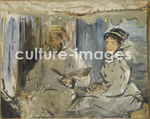 Édouard Manet, The painter Monet in his atelier