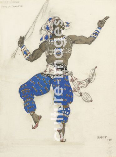 Léon Bakst, Costume design for the ballet Oriental Fantasy (Ballet Hindu)