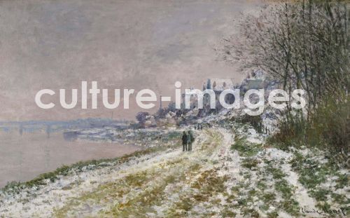 Claude Monet, The Path Toward Epinay, Snow Effect
