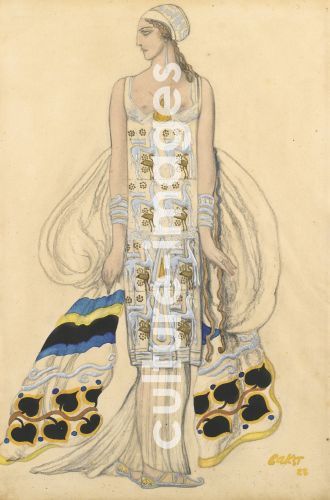 Léon Bakst, Costume design for Ida Rubinstein in the drama Phaedra (Phèdre) by Jean Racine