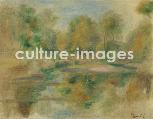 Pierre Auguste Renoir, Pond and trees