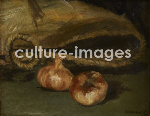 Édouard Manet, Still life with bag and garlic