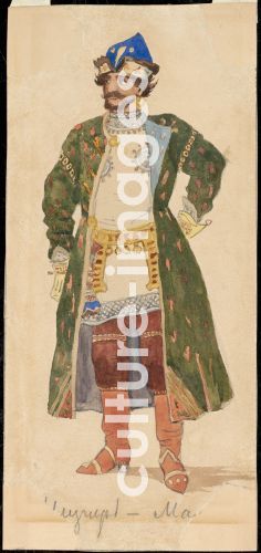 Viktor Michailowitsch Wasnezow, Mizgir. Costume design for the theatre play Snow Maiden by Alexander Ostrovsky