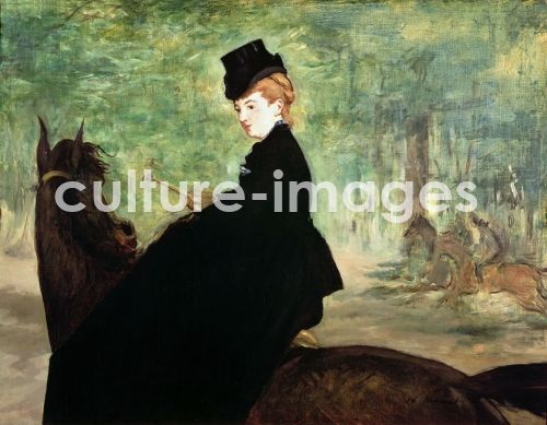 Édouard Manet, Die Reiterin. Porträt von Marie Lefébure