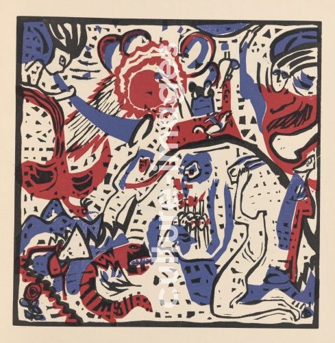Wassily Wassiljewitsch Kandinsky, Grosse Auferstehung. Aus "Klänge"