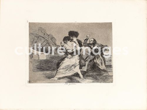Franciscode Goya, Los Desastres de la Guerra (Die Schrecken des Krieges), Blatt 9. No quieren (Sie wollen nicht)