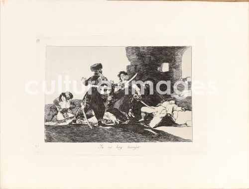 Franciscode Goya, Los Desastres de la Guerra (Die Schrecken des Krieges), Blatt 19. Ya no hay tiempo (Es ist zu spät)