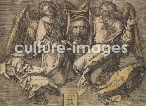 Albrecht Dürer, Das Schweißtuch, von zwei Engeln gehalten