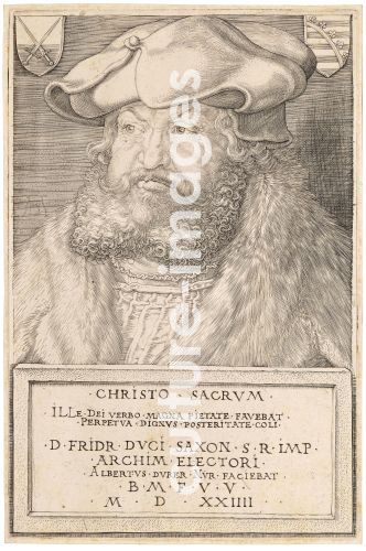 Albrecht Dürer, Porträt von Friedrich III. (1463-1525), Kurfürst von Sachsen
