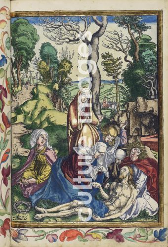 Albrecht Dürer, Beweinung. Aus der Großen Passion (Passio domini nostri Jesu)