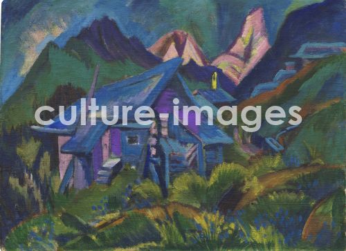 Ernst Ludwig Kirchner, Alphütten und Tinzenhorn