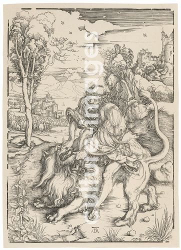Albrecht Dürer, Simson im Kampf mit dem Löwen