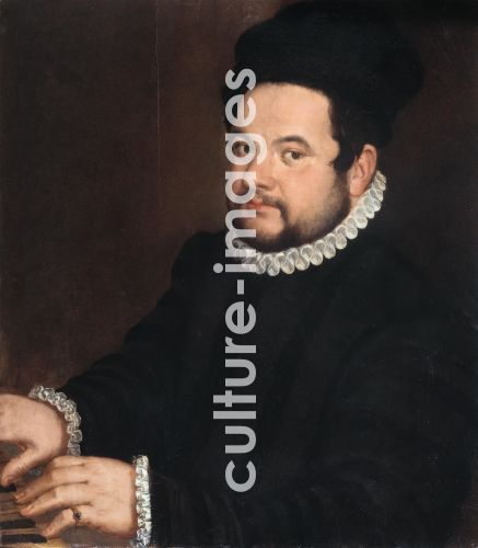 Vincenzo Campi, Bildnis eines Musikanten am Cembalo