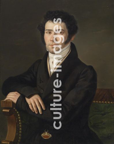 Andreas Hall, Portrait of the conductor and composer Gaspare Spontini (1774-1851)