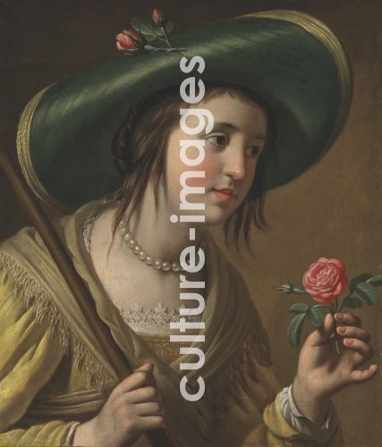 Gerrit van Honthorst, Portrait of Princess Elisabeth of the Palatinate (1618-1680) as a shepherdess Gerrit van Honthorst, Portrait of Princess Elisabeth of the Palatinate (1618-1680) as a shepherdess