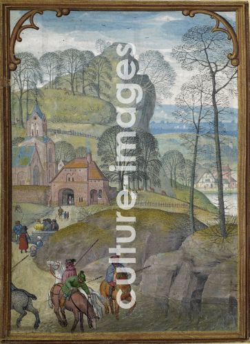 Simon Bening, The Hours of Hennessy (Hours of Notre-Dame). Labors of the Months: February