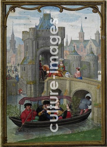 Simon Bening, The Hours of Hennessy (Hours of Notre-Dame). Labors of the Months: May