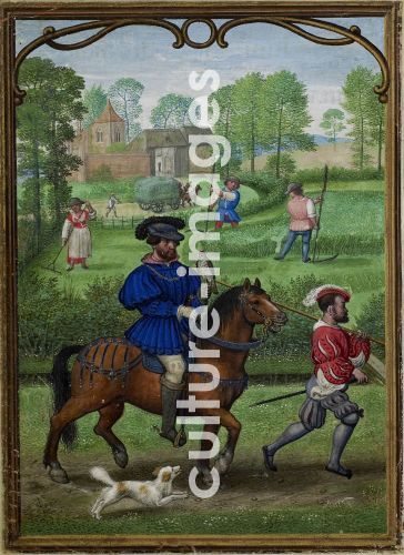 Simon Bening, The Hours of Hennessy (Hours of Notre-Dame). Labors of the Months: July