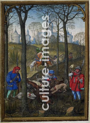 Simon Bening, The Hours of Hennessy (Hours of Notre-Dame). Labors of the Months: December