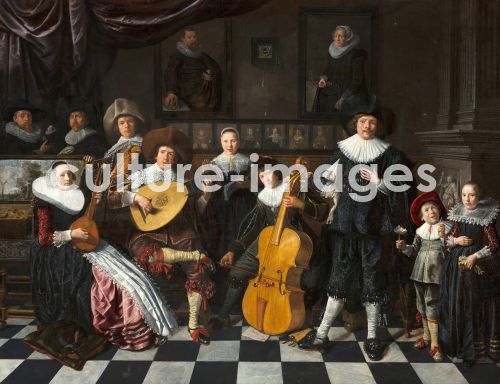 Jan Molenaer, Self-Portrait with Family Members