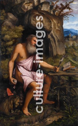 Gerolamo Romanino, Penitent Saint Jerome