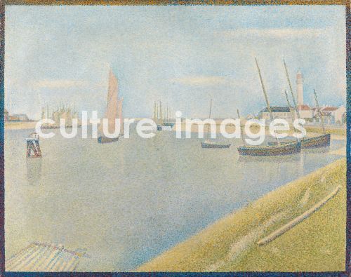 Georges Seurat, The canal of Gravelines, in the direction of the sea (Le Chenal de Gravelines, Direction de la mer)
