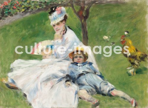 Pierre Renoir, Renoir, Pierre Auguste (1841-1919), Madame Monet and Her Son, Oil on canvas, Impressionism, 1874,