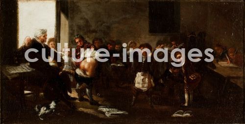 Francisco de Goya, Goya, Francisco, de (1746-1828), The School Scene (La Letra con Sangre Entra) , Oil on canvas, Neo Francisco de Goya, Goya, Francisco, de (1746-1828), The School Scene (La Letra con Sangre Entra) , Oil on canvas, Neo