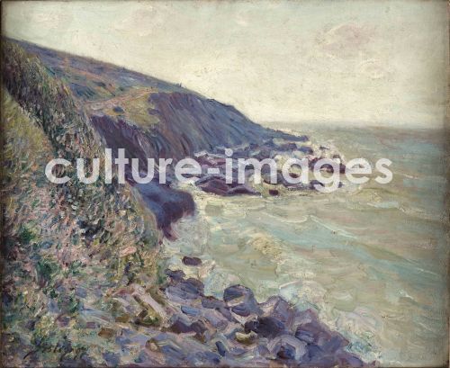 Alfred Sisley, Sisley, Alfred (1839-1899), High wind (Windstorm), Oil on canvas, Impressionism, 1897,