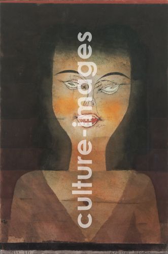 Paul Klee, Klee, Paul (1879-1940), Girl Possessed, Oil transfer drawing and watercolour on paper, Modern, 1924,