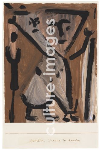 Paul Klee, Klee, Paul (1879-1940), Duettino der Passanten, Tempera on paper, Modern, 1938,