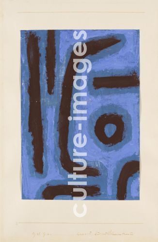 Paul Klee, Klee, Paul (1879-1940), Akkord für ein Blumentheater, Mixed media, Modern, 1938,