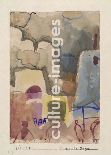 Paul Klee, Klee, Paul (1879-1940), Tunisian sketch, Watercolour on paper, Modern, 1914, Paul Klee, Klee, Paul (1879-1940), Tunisian sketch, Watercolour on paper, Modern, 1914,