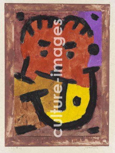 Paul Klee, Klee, Paul (1879-1940), Musician, Watercolor on plaster, Modern, 1937,