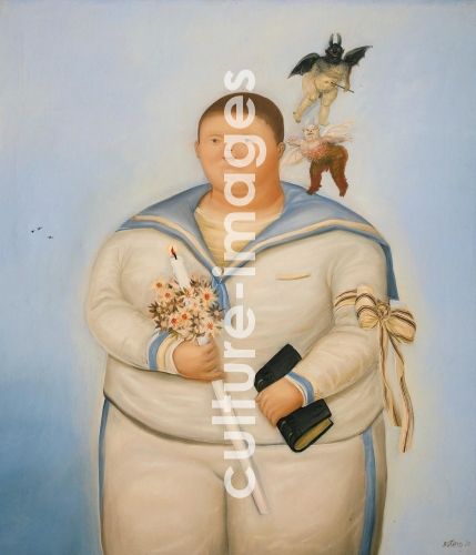 Fernando Botero, Selbstbildnis. Der Tag meiner Erstkommunion