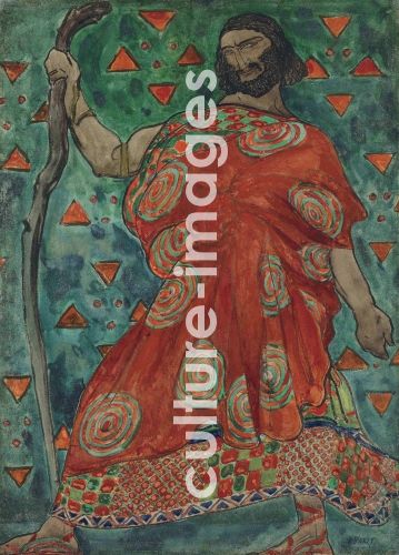 Léon Bakst, Kostümentwurf zum Theaterstück Ödipus auf Kolonos von Sophokles