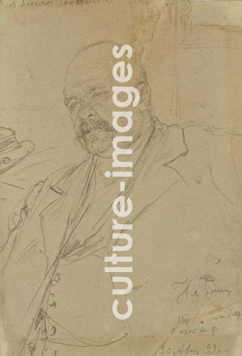 Ilja Jefimowitsch Repin, Porträt von Schriftsteller Wladimir Alexejewitsch Giljarowski (1853-1935)