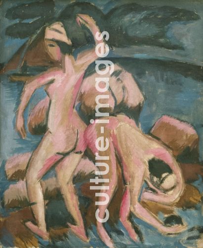 Ernst Ludwig Kirchner, Two bathers (Fehmarn)